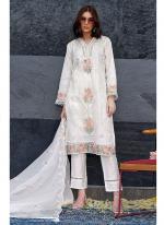 Heavy Organza White Festival Wear Embroidery Work Pakistani Suit